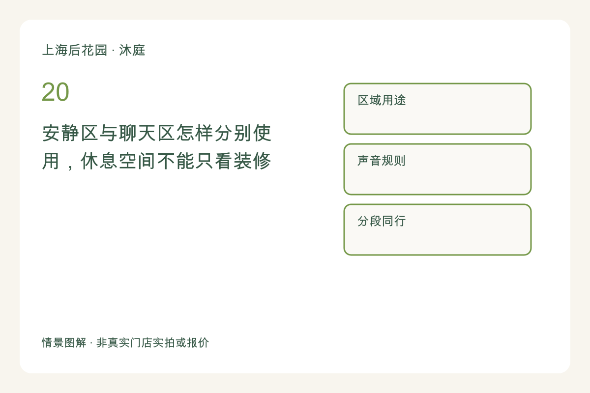 安静区与聊天区怎样分别使用，休息空间不能只看装修主题图解